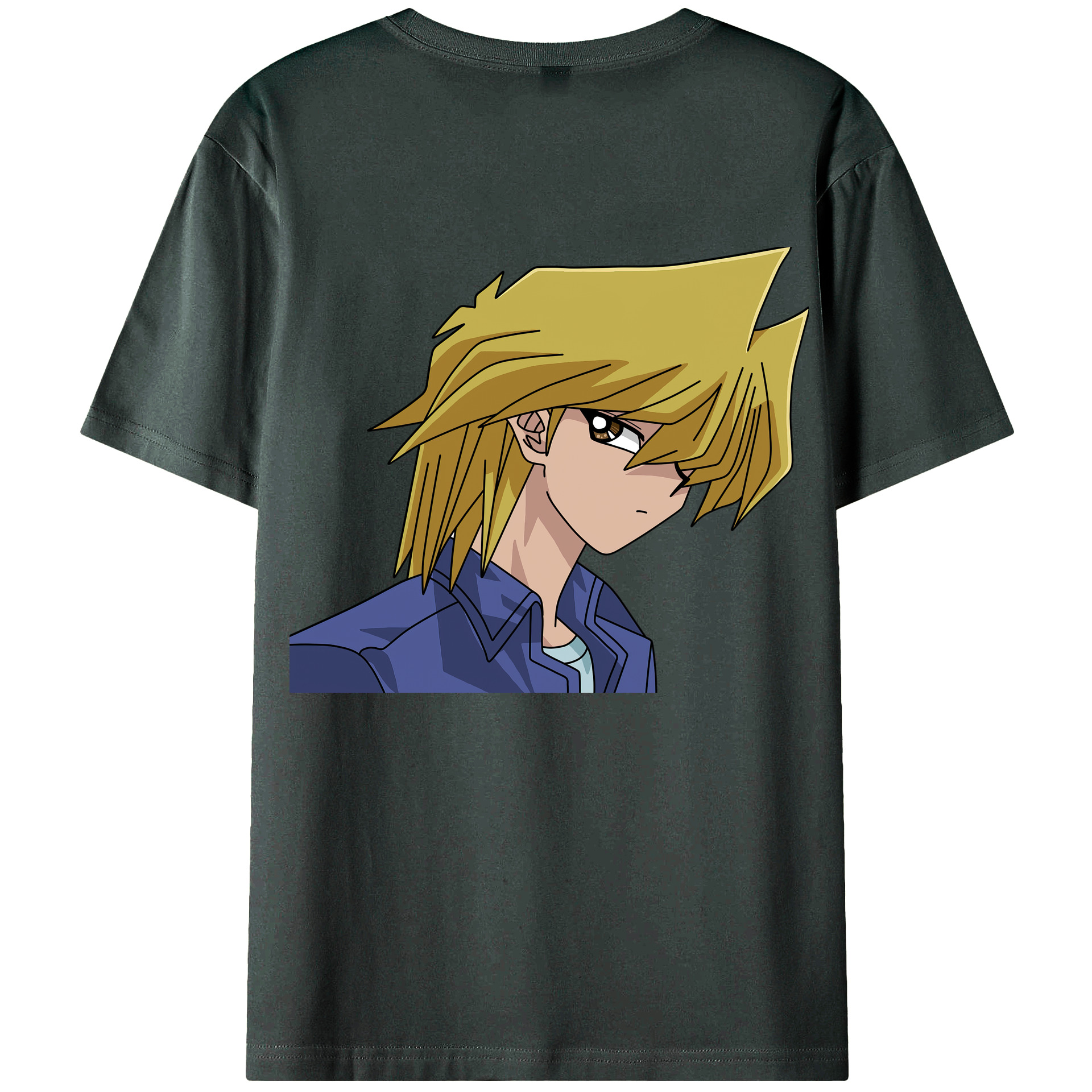 （画像用） 遊☆戯☆王 Yu-Gi-Oh! 綿100％ メンズ半袖Tシャツ（バックプリント） 通気性